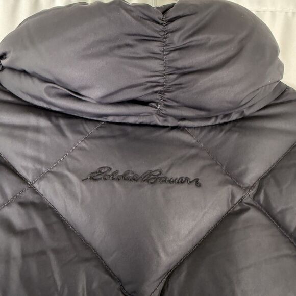 Eddie Bauer Goose Down Jacket Women's Medium Black Full Zip 700 Fill Power - Picture 14 of 15